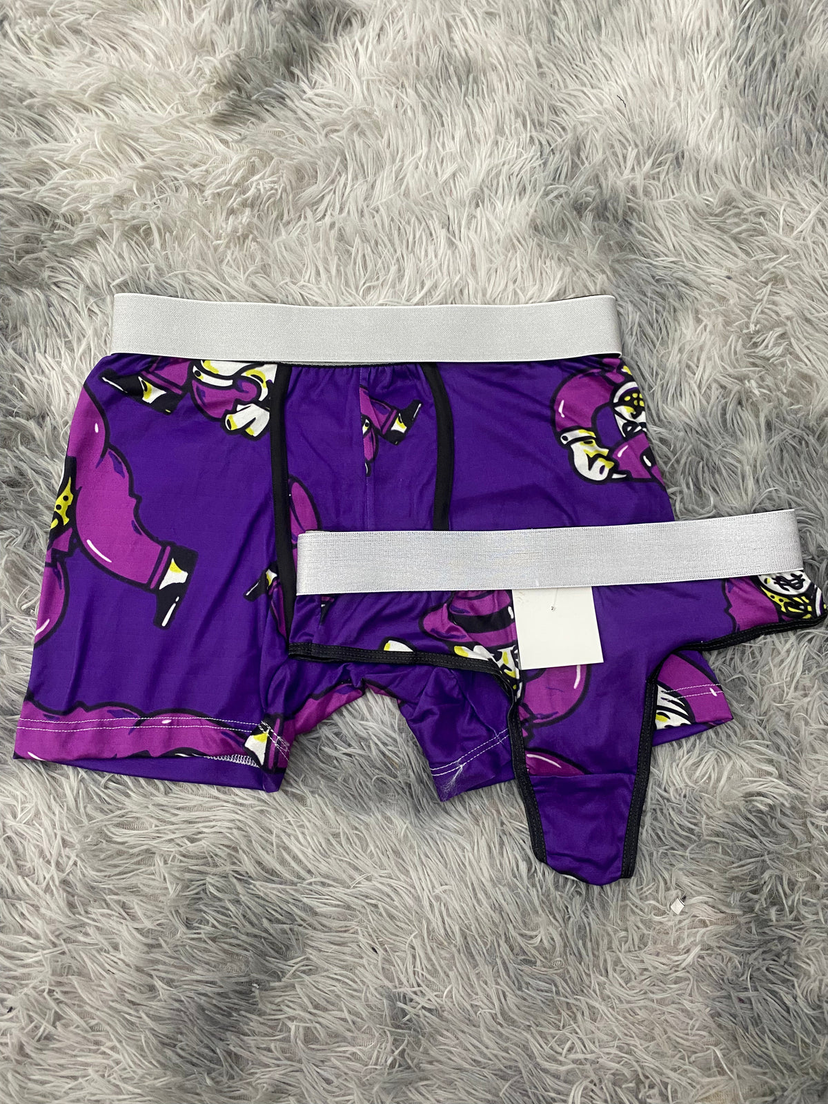 Joker Purple Background Duo With Thong