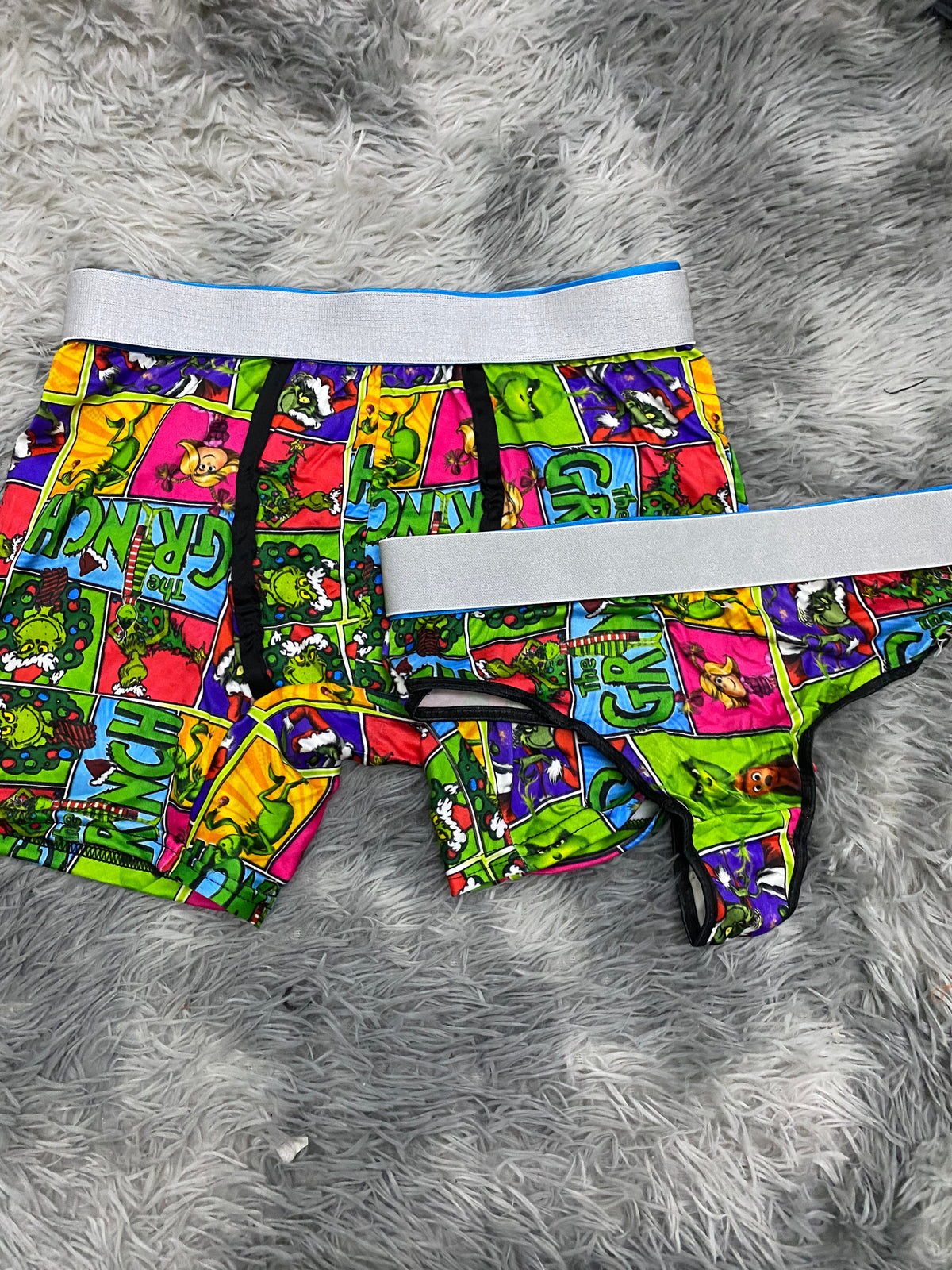 Grinch Pelicula Matching Boxers