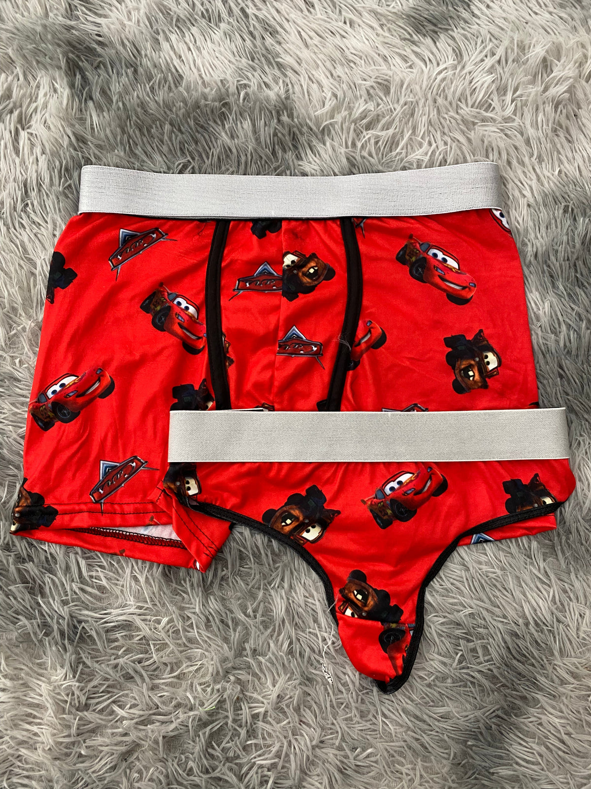 Cars & Mate Red Background Duo With Thong