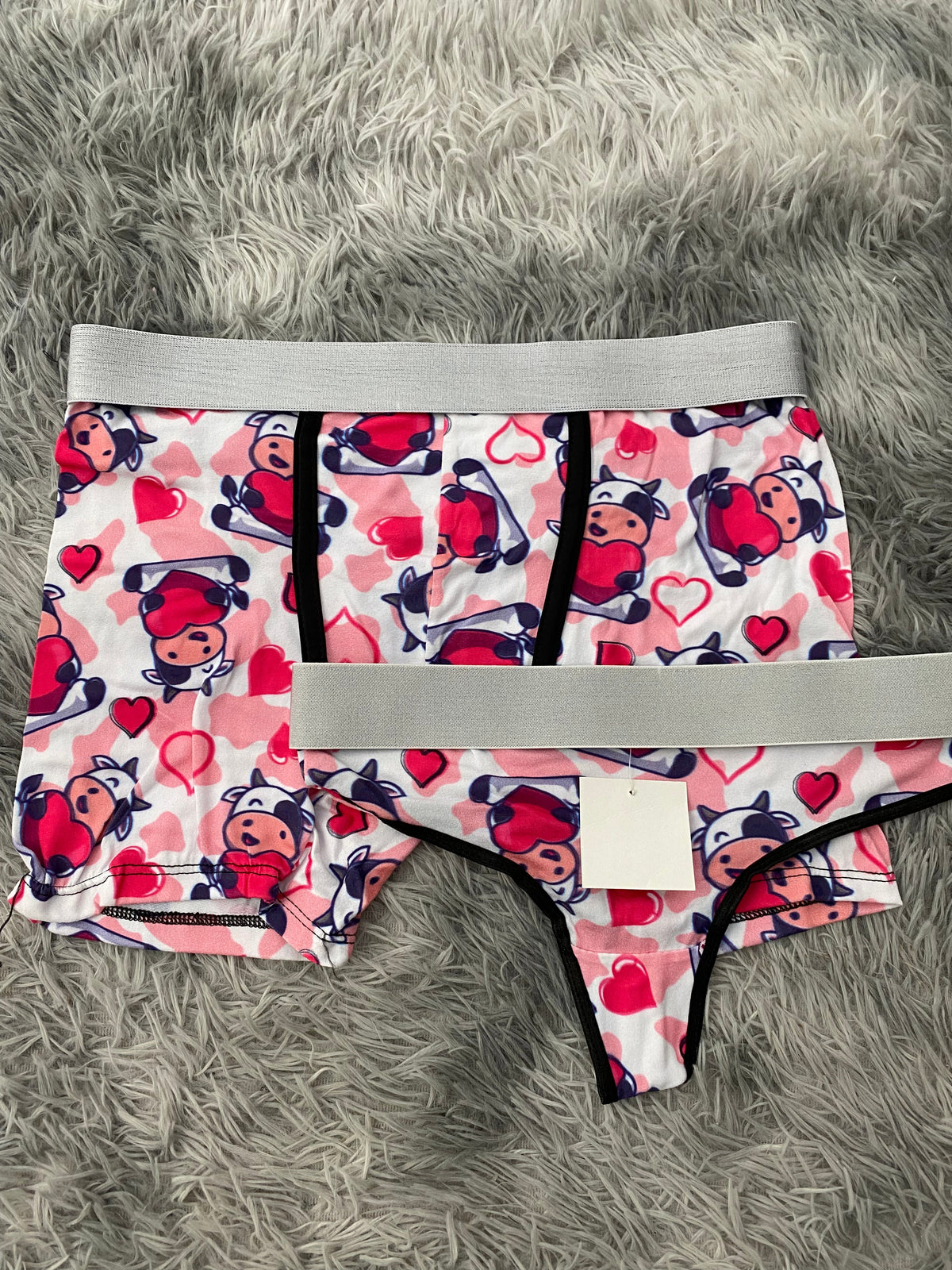 Cow & Heart Duo With Thong