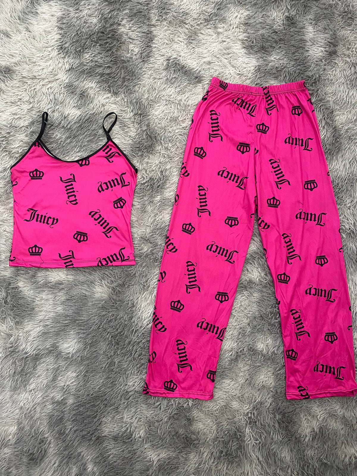 Juicy Pink Pajama Top & Pants Set
