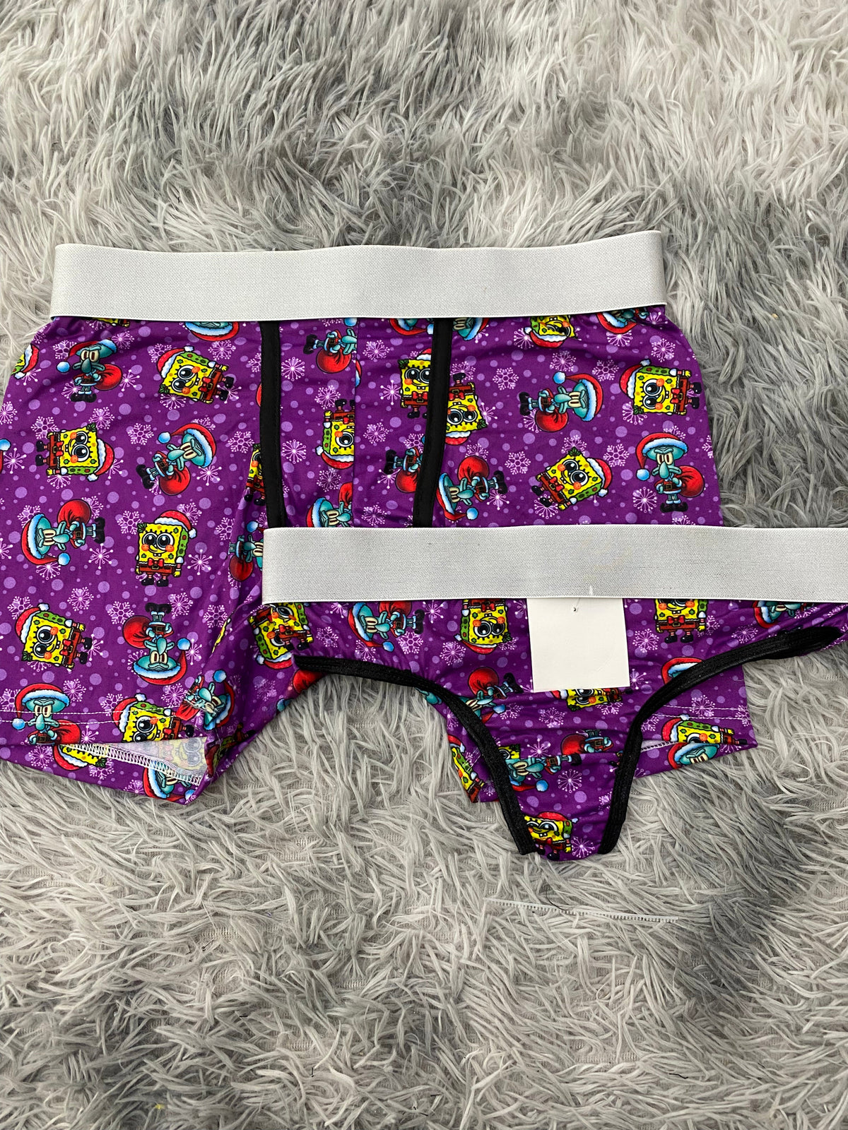 Spongebob Christmas Purple Duo With Thong