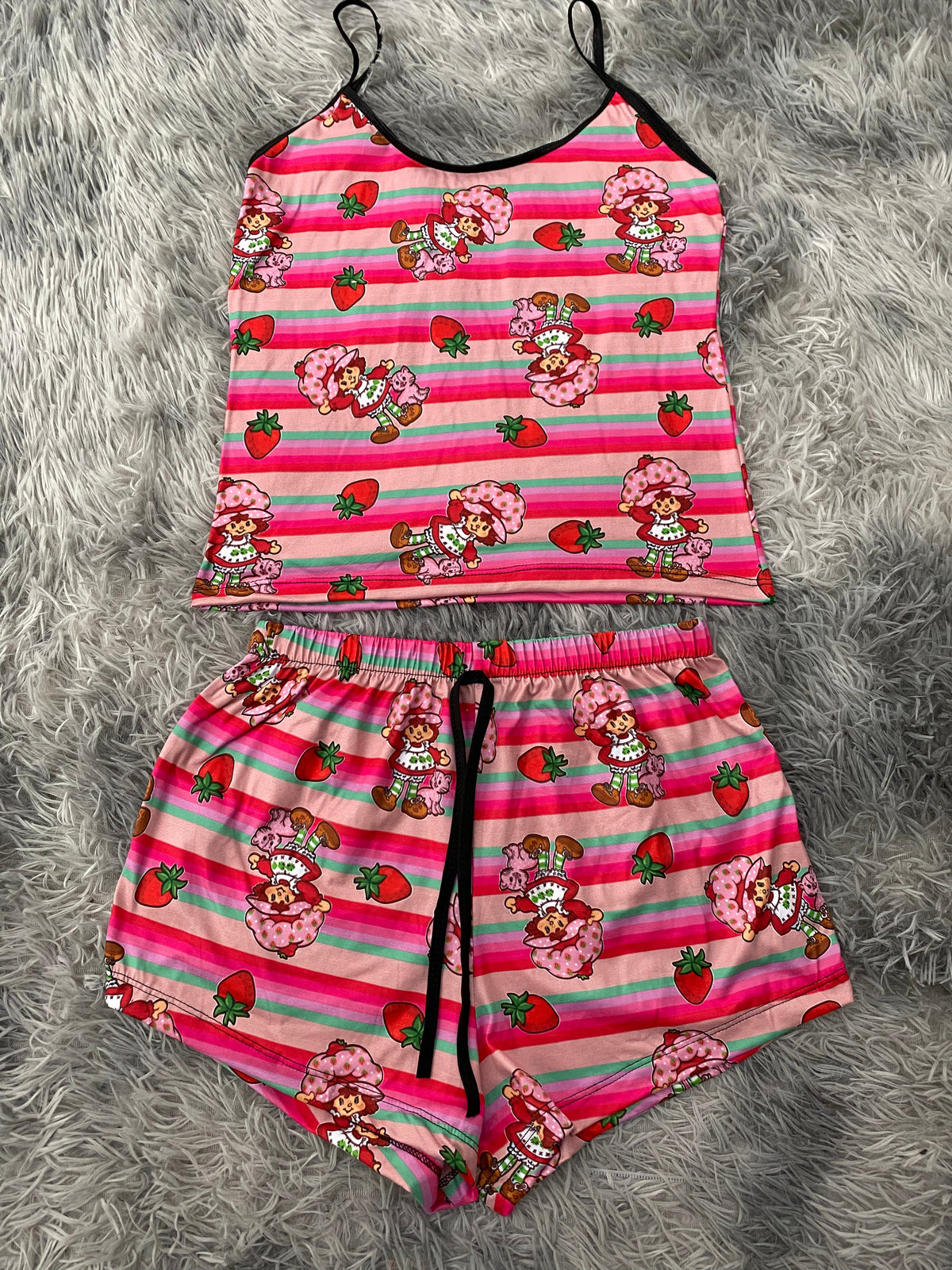 Rosita Strawberry Stripes Brush Women's Pajama Set
