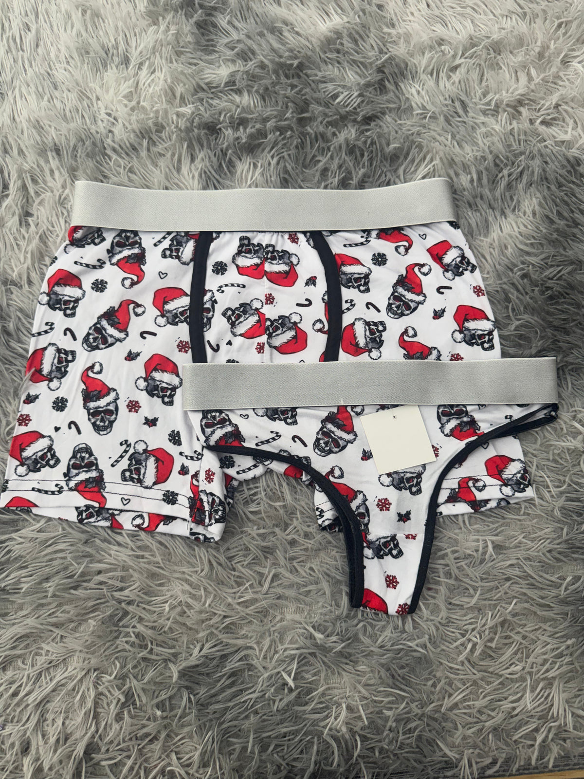 Skulls & Hats Christmas Duo With Thong