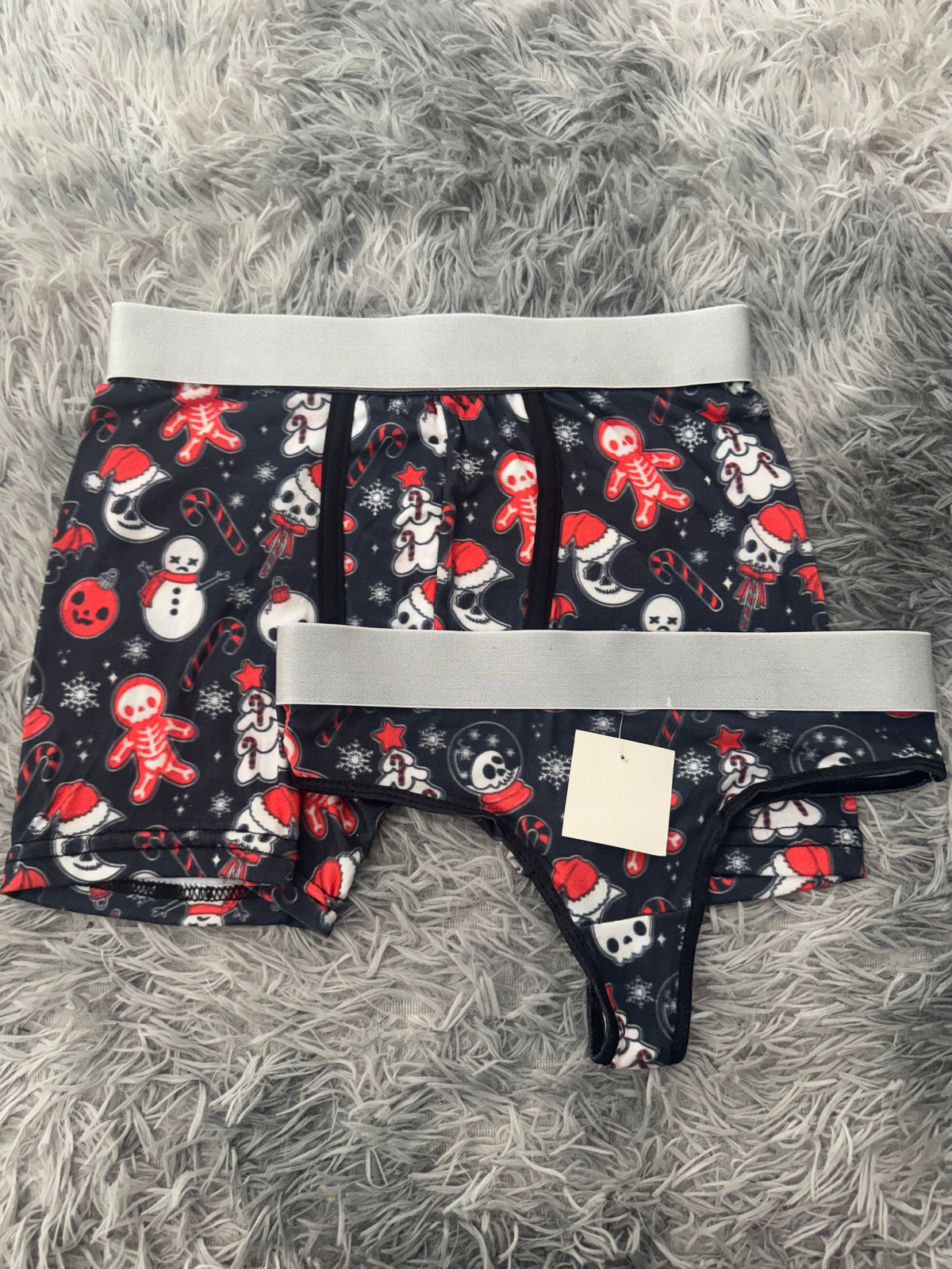 Esqueletos Christmas Duo With Thong