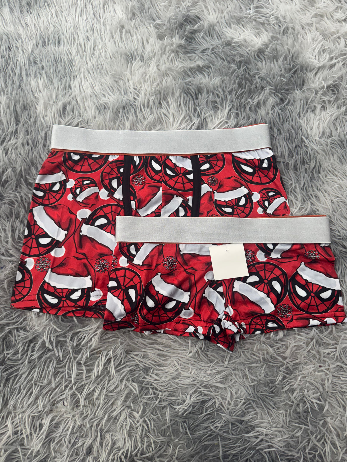 Spidey & Snowflakes Snow Matching Boxers