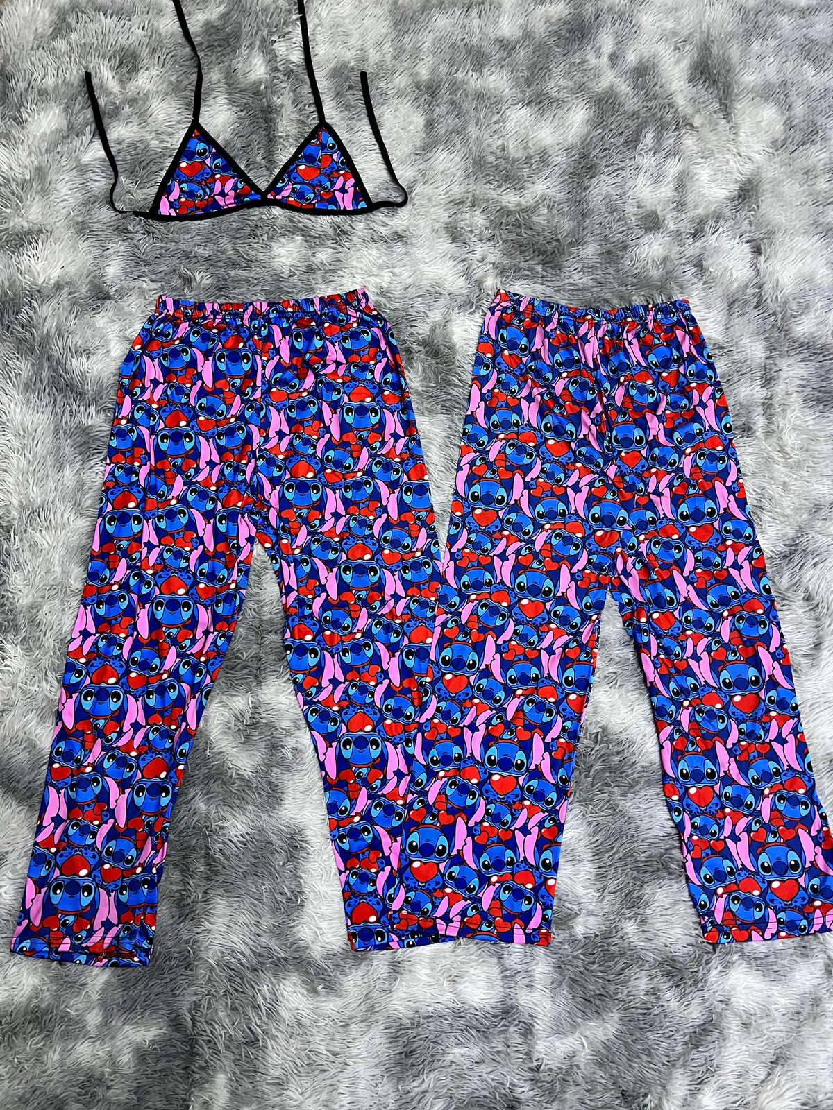 Stitch Heart Matching Plushie PJs