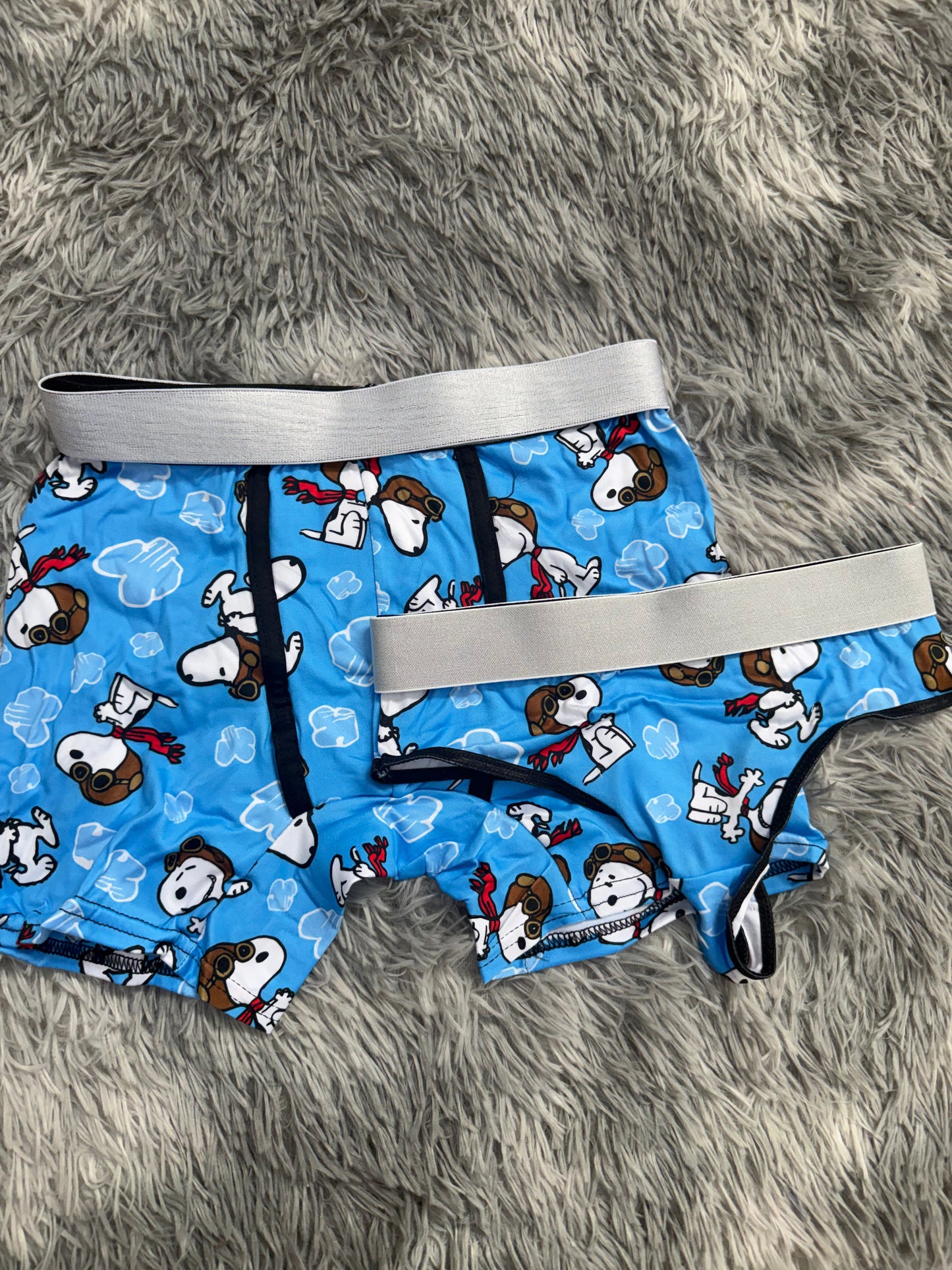 Snoopy Pilot Matching Boxer & Thong Set