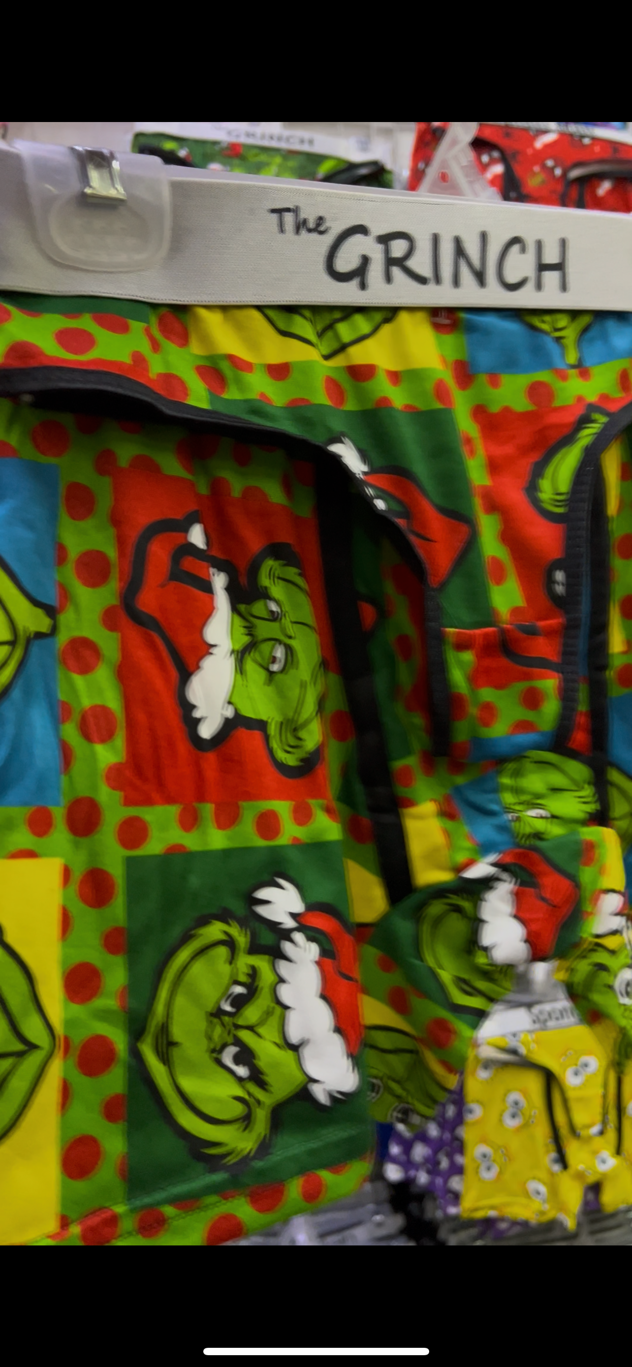 Grinch boxes matching couples underwear christmas