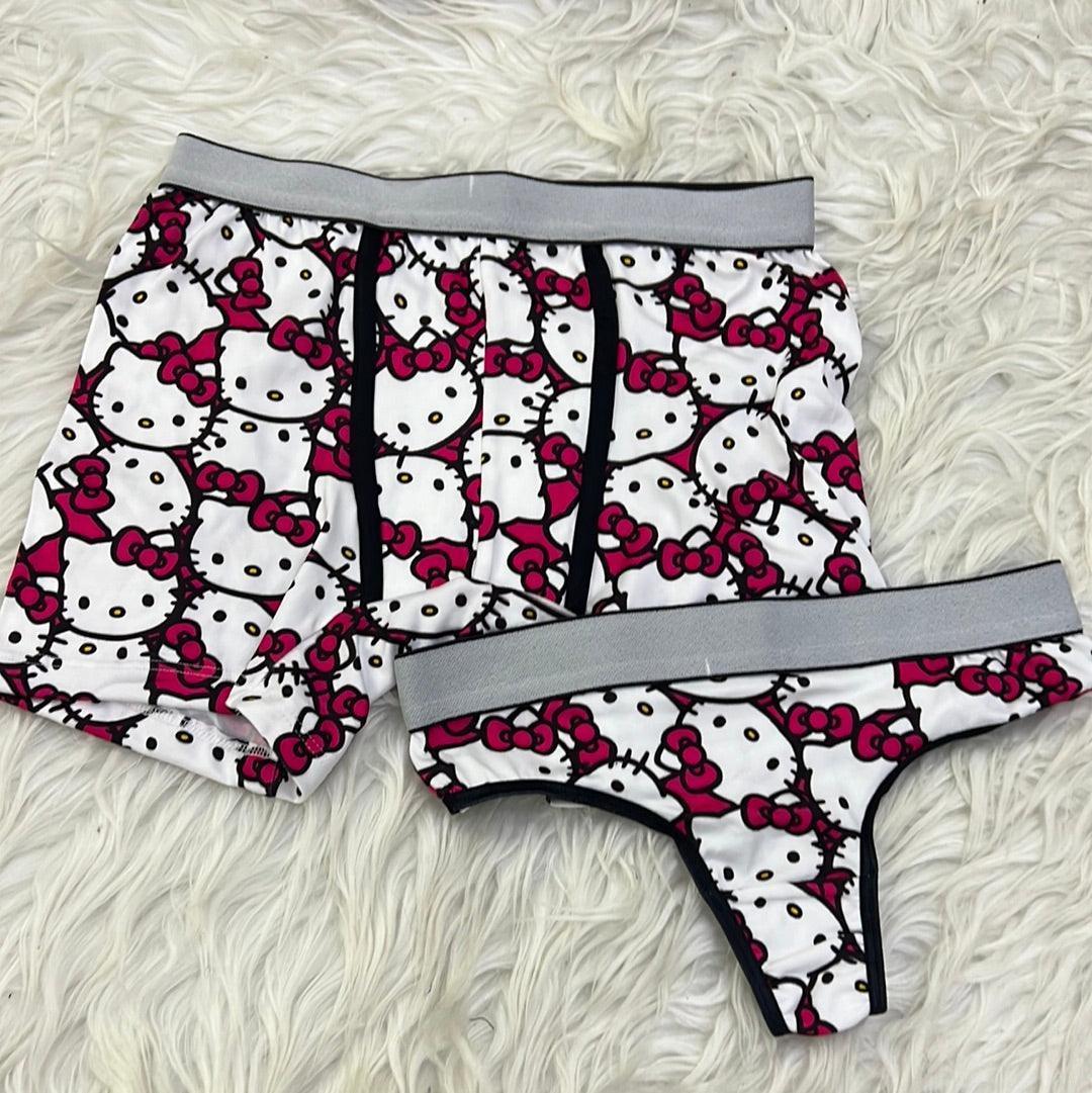 Hello Kitty Faces Duo With Thong - Fundies