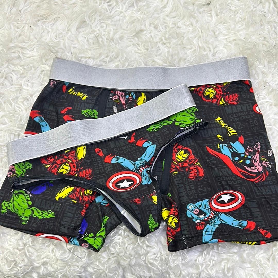 Marvel Cómic Duo One-size With Thong - Fundies