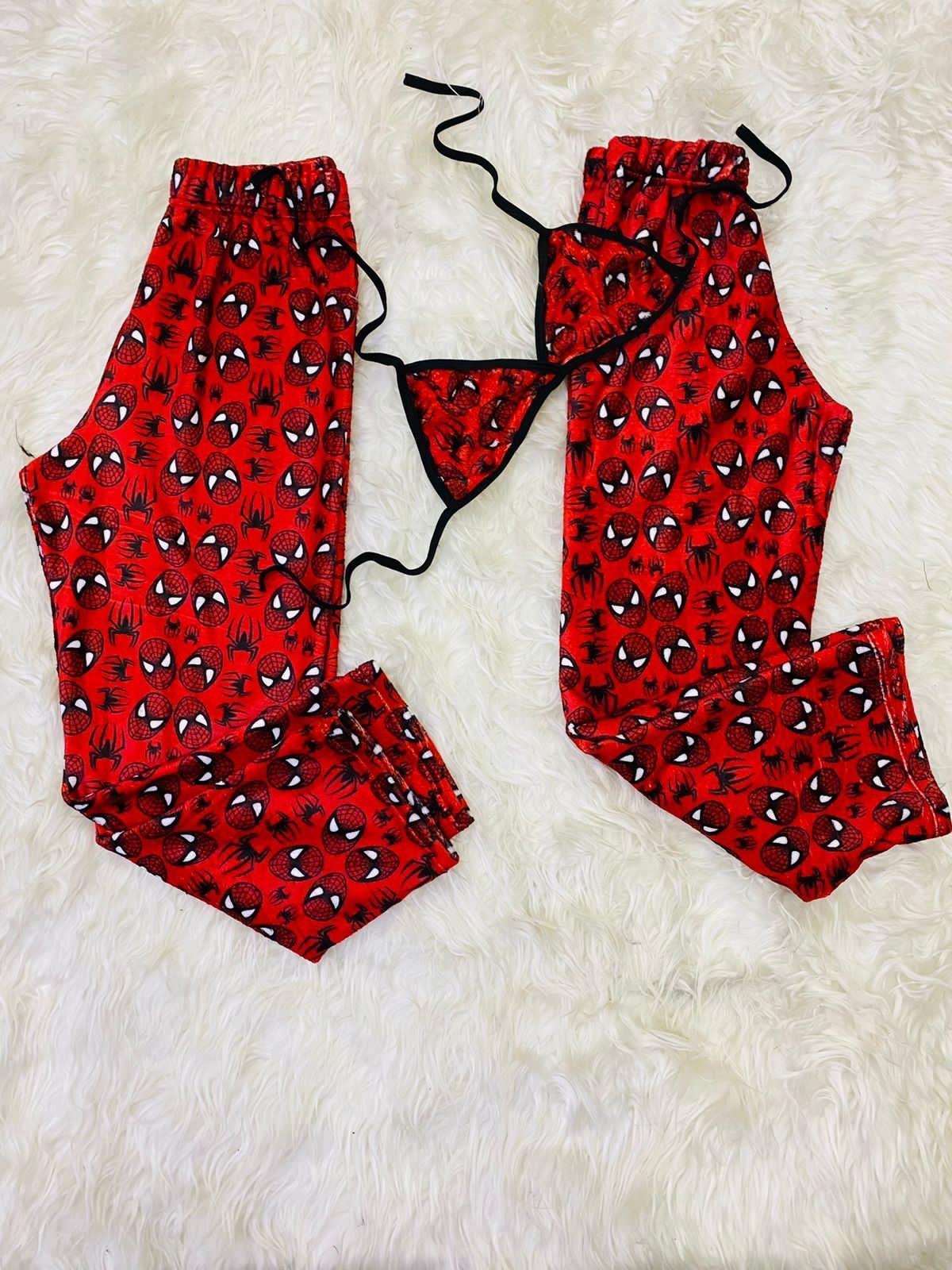Spider-Man Red Matching Plushie PJs - Fundies