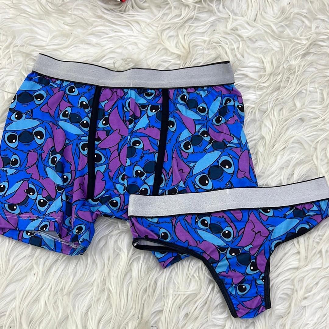 Stitch Blue Duo With Thong - Fundies