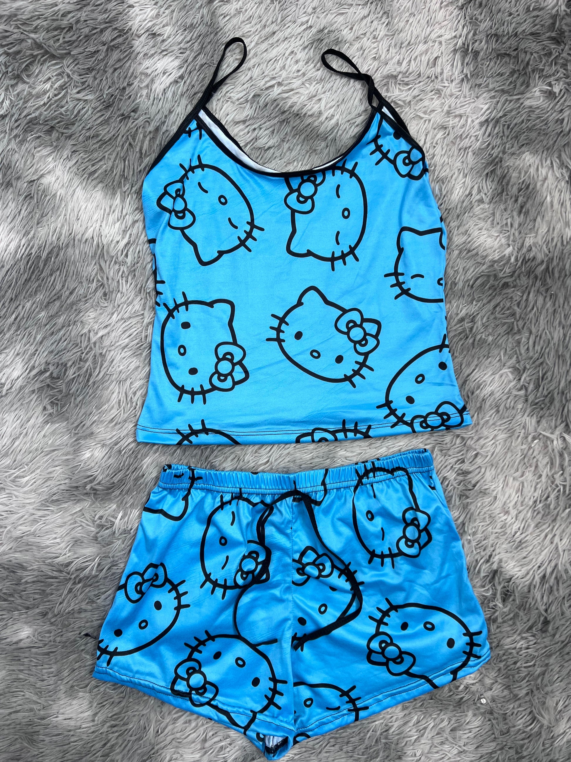 Hello Kitty Blue Women's Pajama Set - Fundies