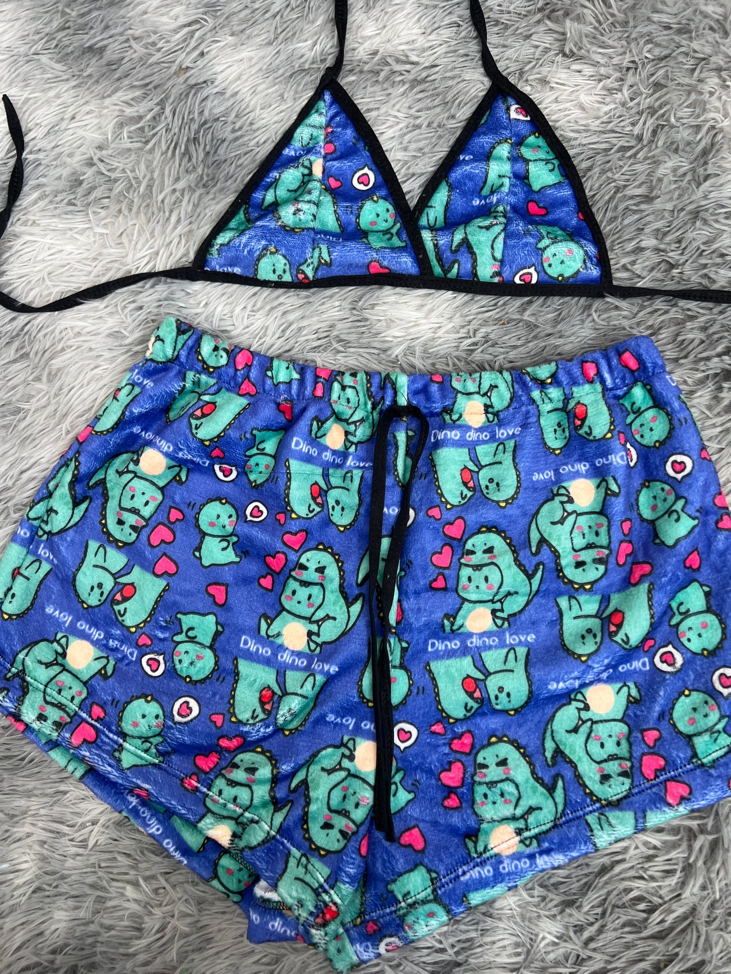 Dinosaurs Plush Top & Shorts Set