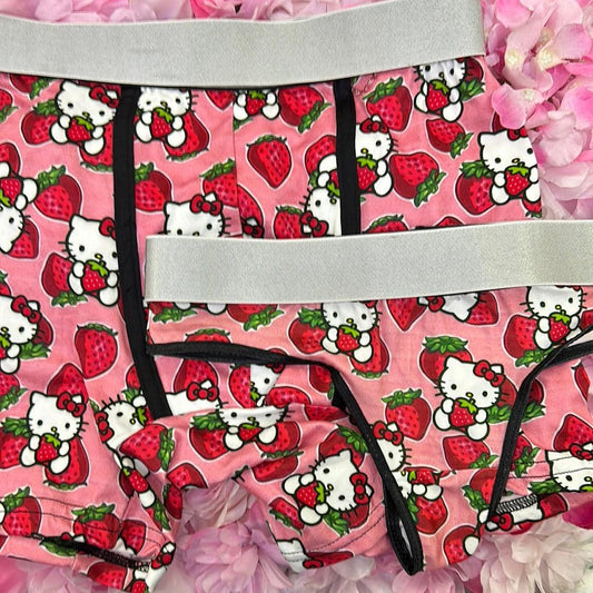 Hello kitty strawberries matching couples underwear XL - Fundies