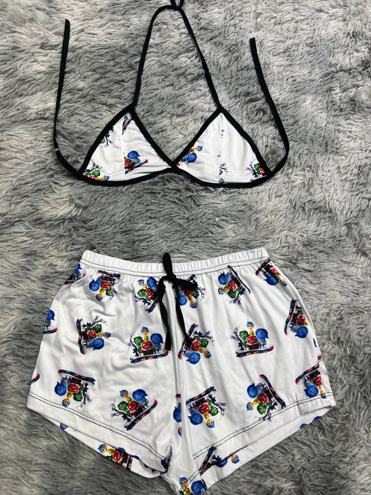 Inside Out Brush Matching Top & Short - Fundies