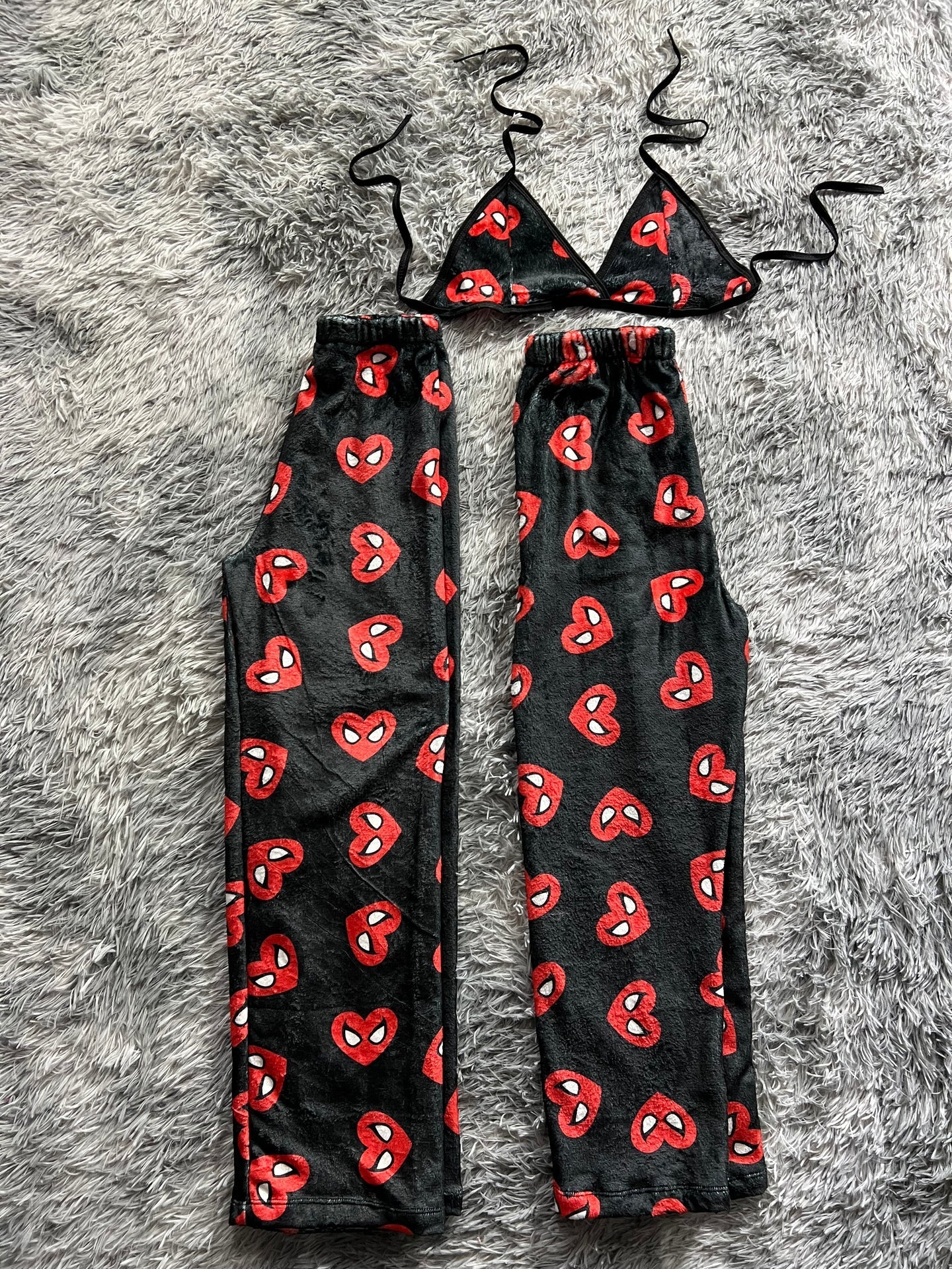 Spider Heart Matching Plushie PJs - Fundies