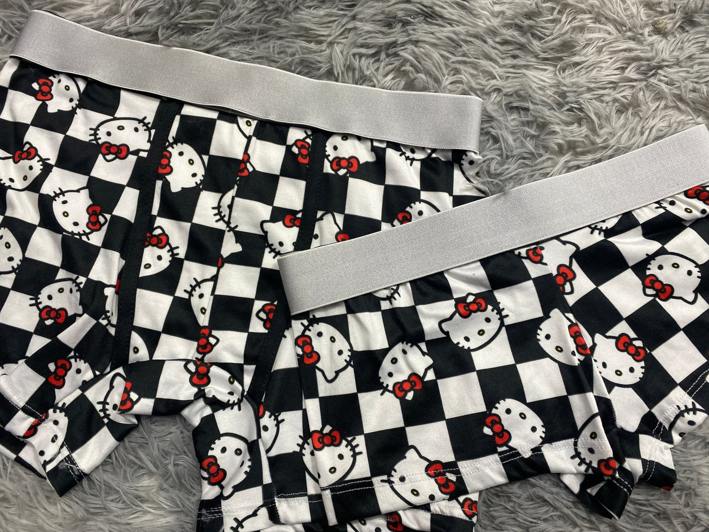 Hello Kitty Plaid Matching Boxers - Fundies