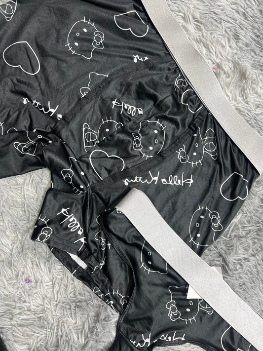 Hello Kitty Black Duo With Thong