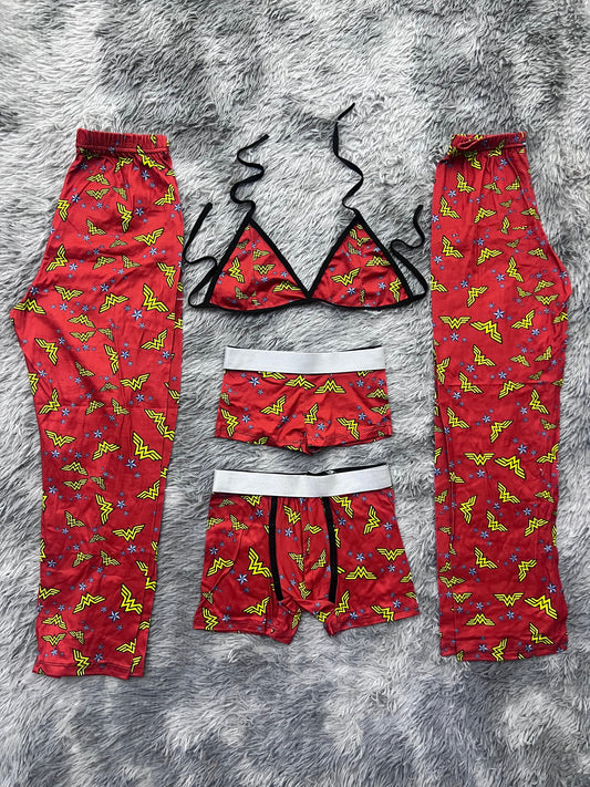 Wonder Woman 5 Piece PJ - Fundies