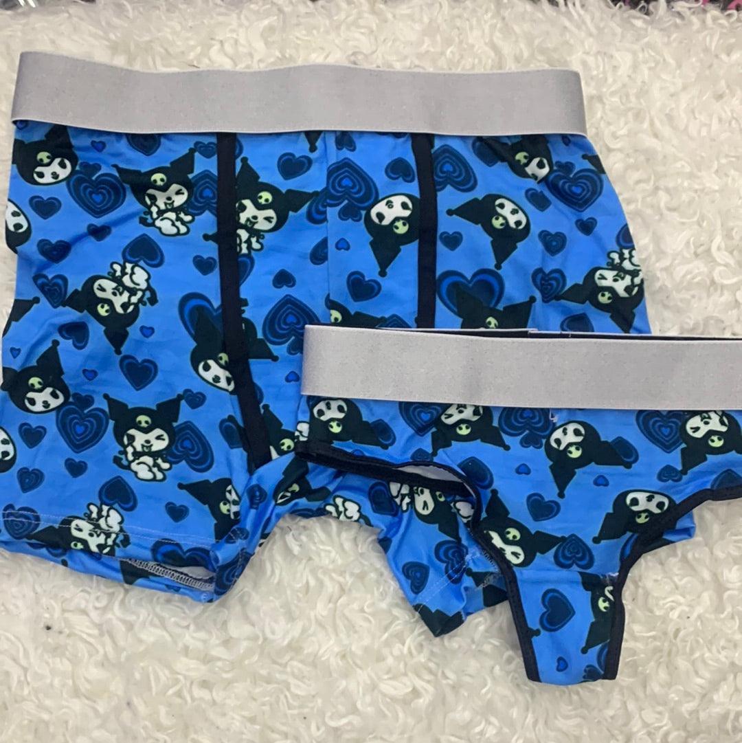 Koromy hearts blue couples matching underwear - Fundies