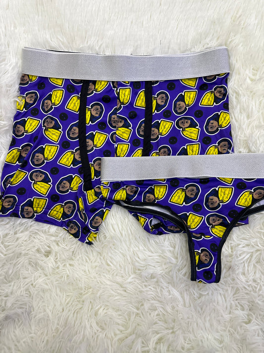 Coraline buttons matching couples underwear Halloween