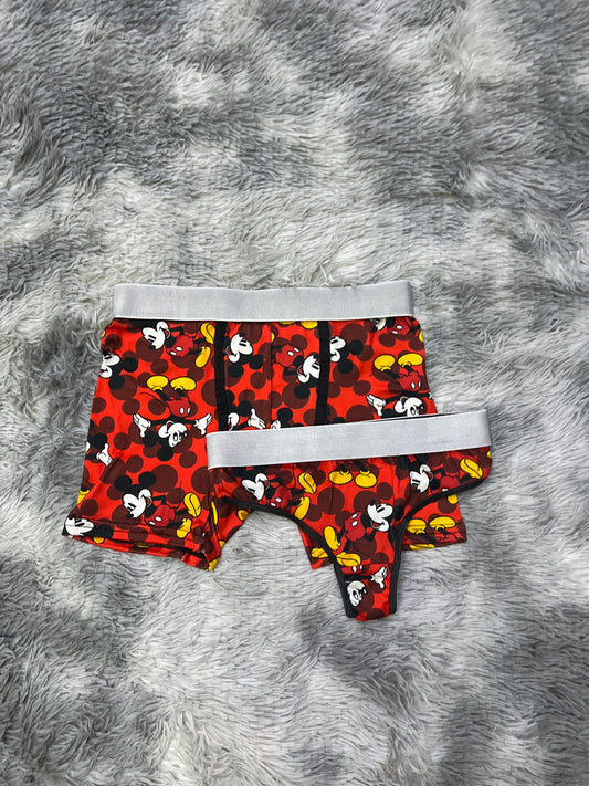 Mickey mouse couples matching underwear