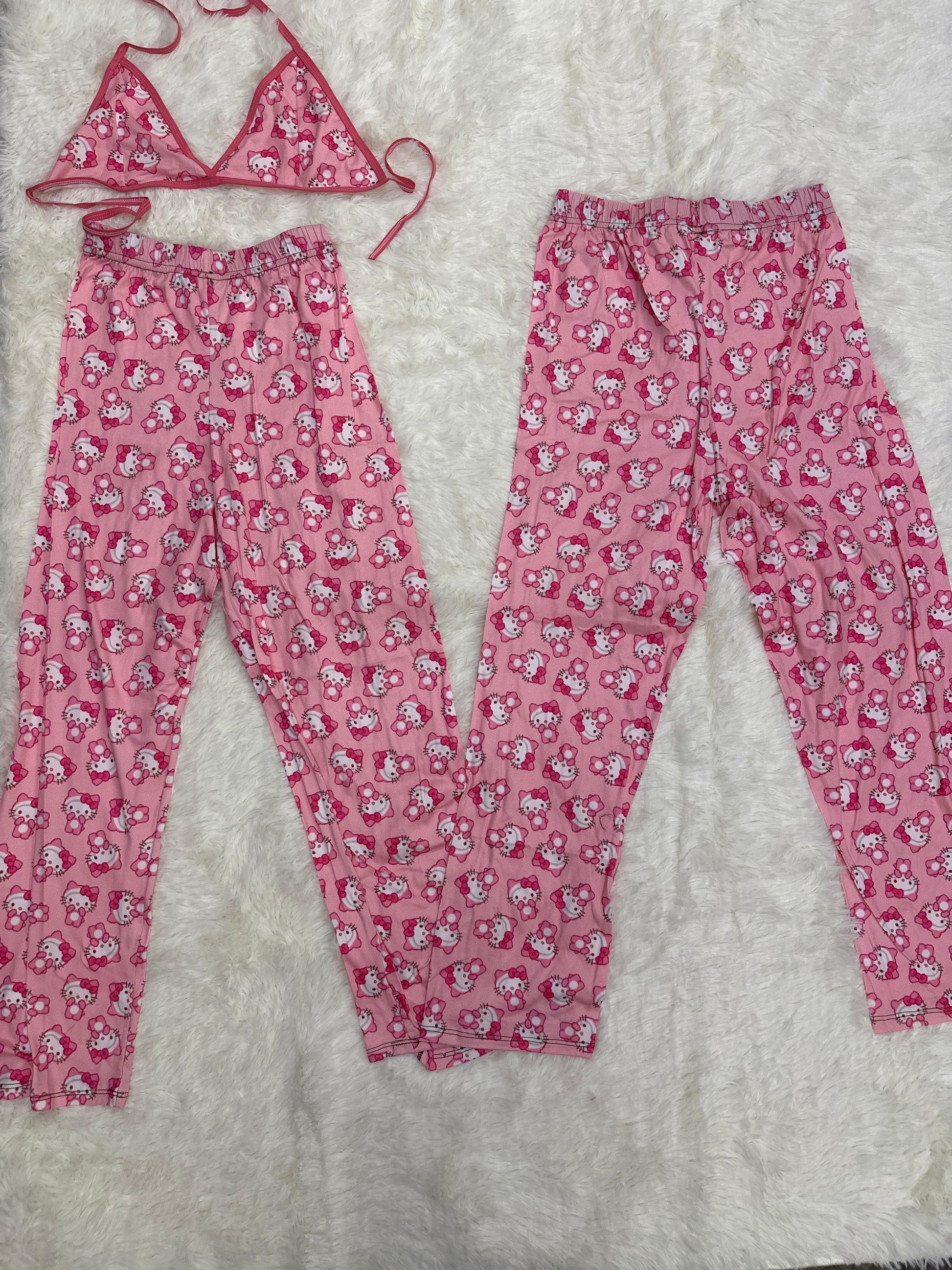 Hello Kitty pink 5 pcs pajama duo - Fundies