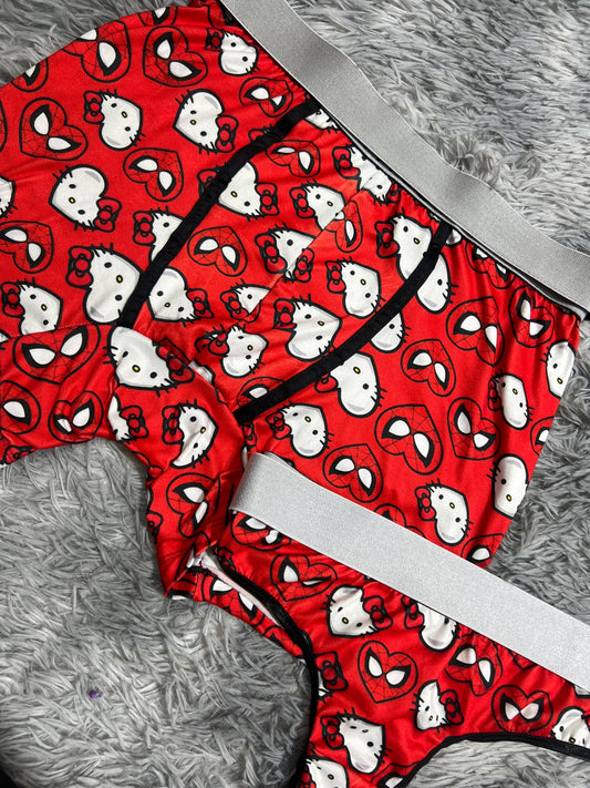 Spider Kitty Duo With Thong