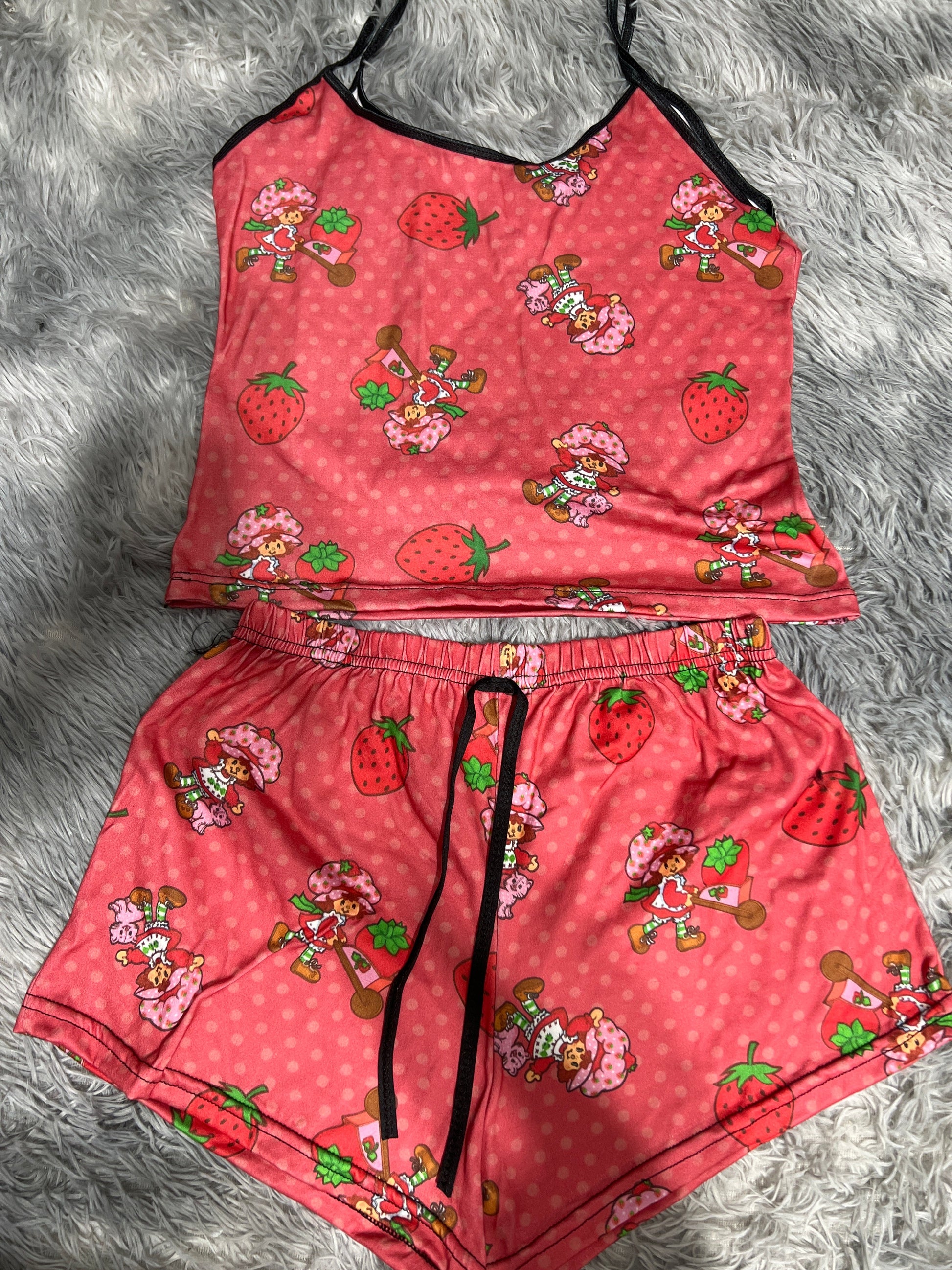 Strawberry Shortcake Dots Women's Pajama Set - Fundies