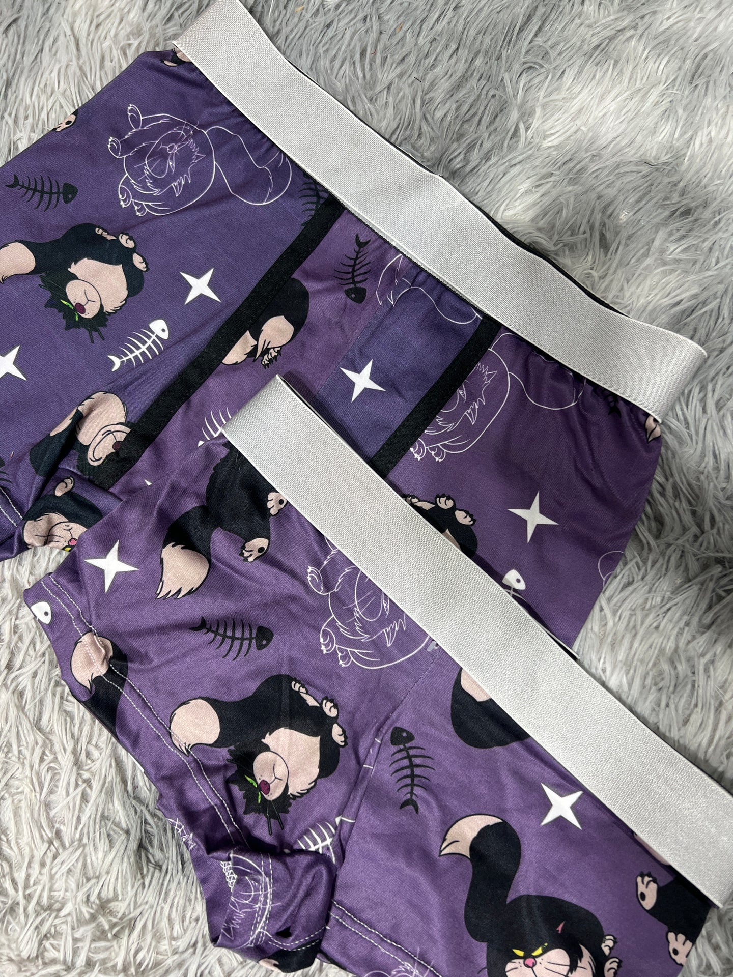 Cat Lucifer Purple Matching Boxers - Fundies