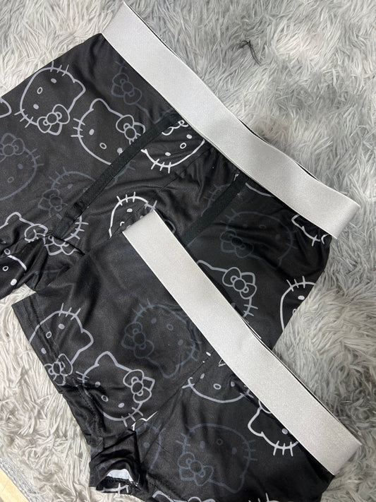 Hello Kitty Faces Gray Matching Boxers - Fundies