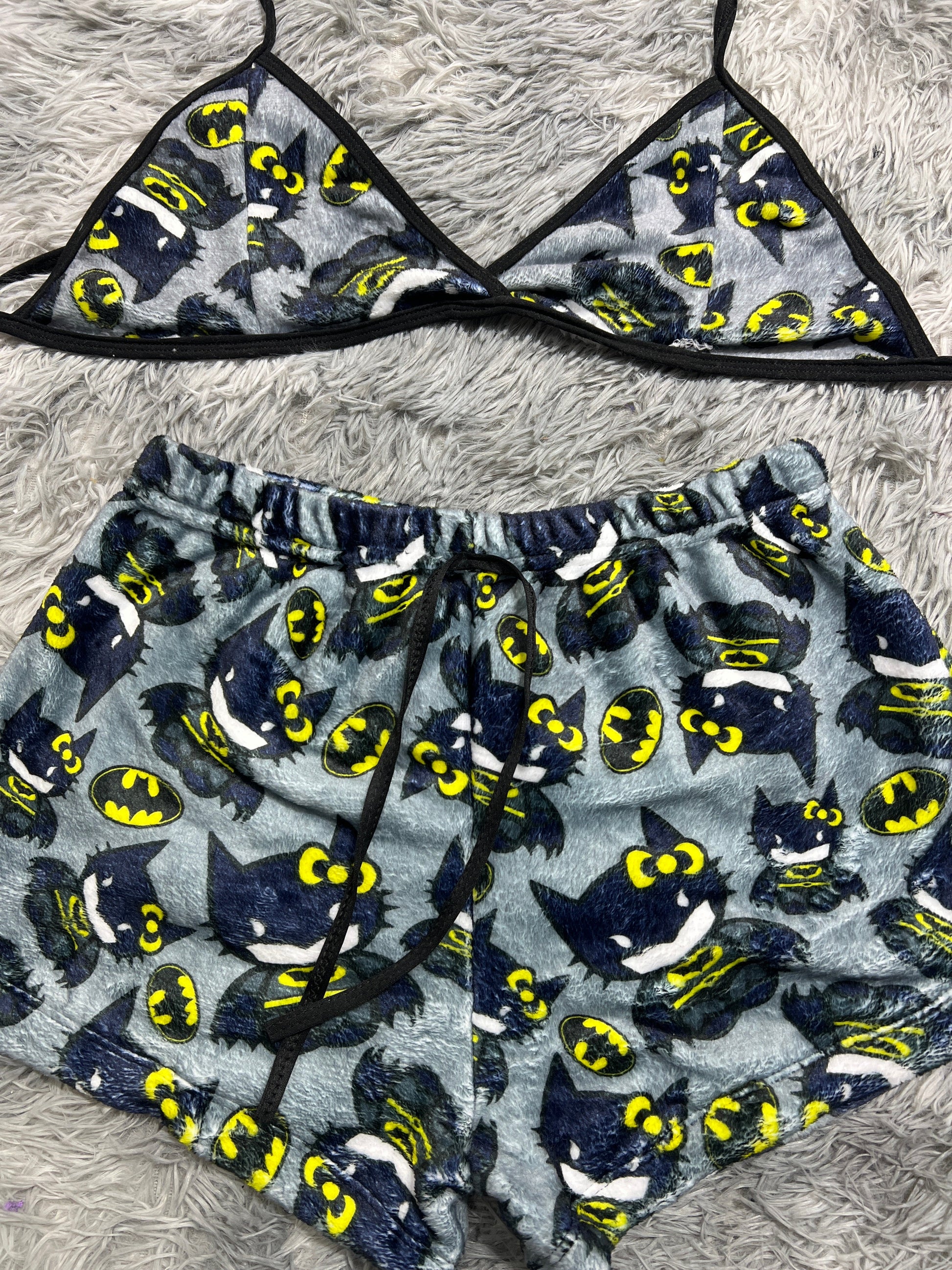 Hello Kitty Batman Matching Top & Short - Fundies