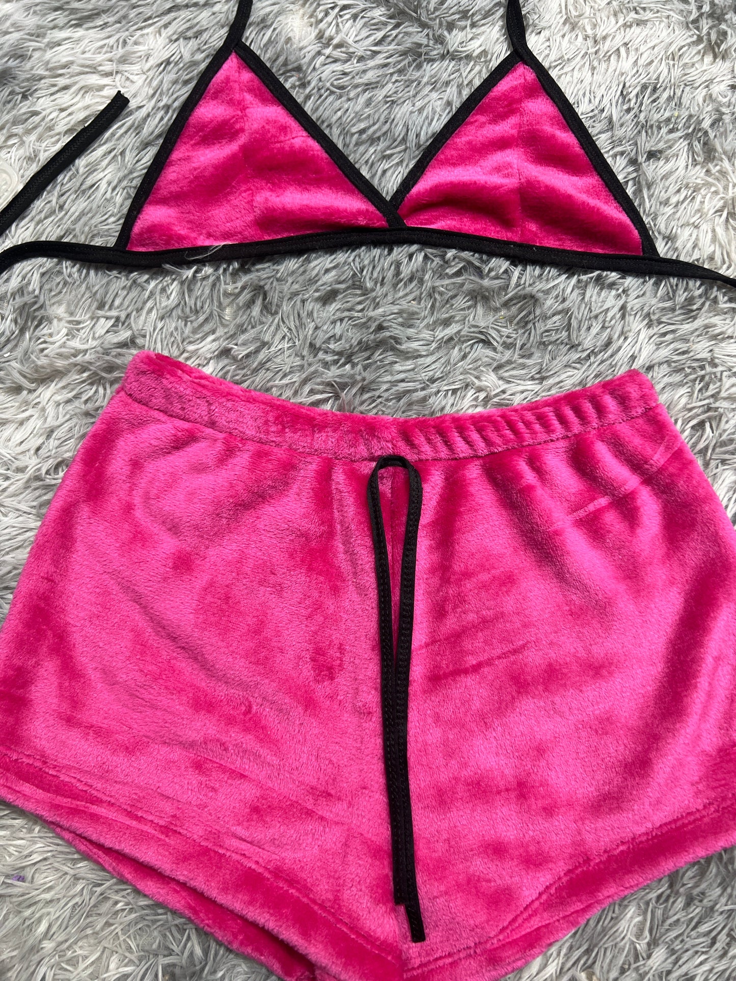 Pink Afelpad Matching Top & Short - Fundies