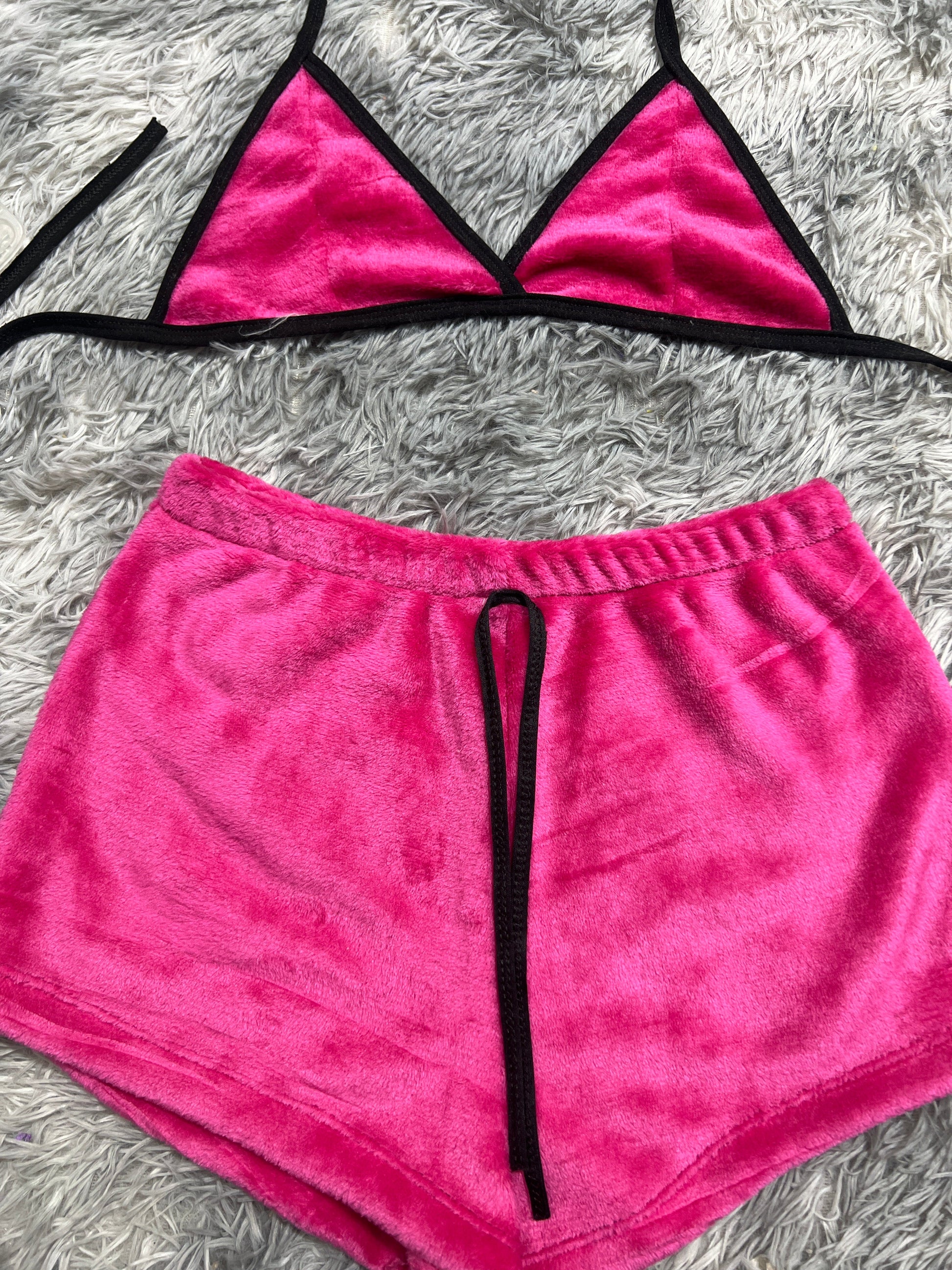 Pink Afelpad Matching Top & Short - Fundies