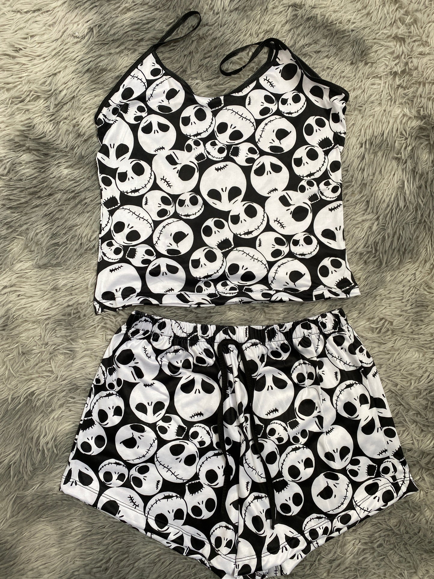 Jack Faces Pajama Top & Shorts Set