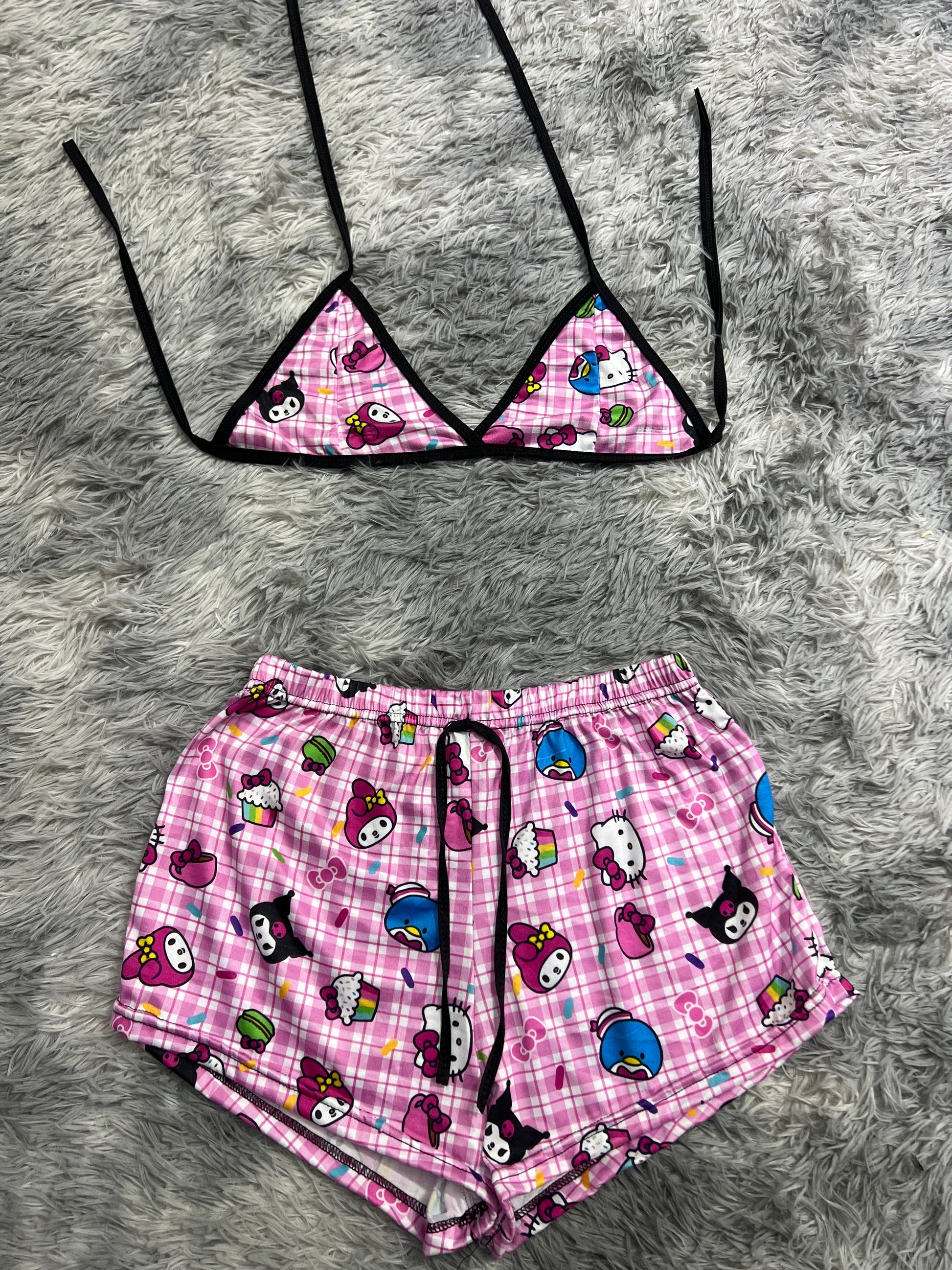 Hello Kitty And Friends Brush Matching Top & Short - Fundies