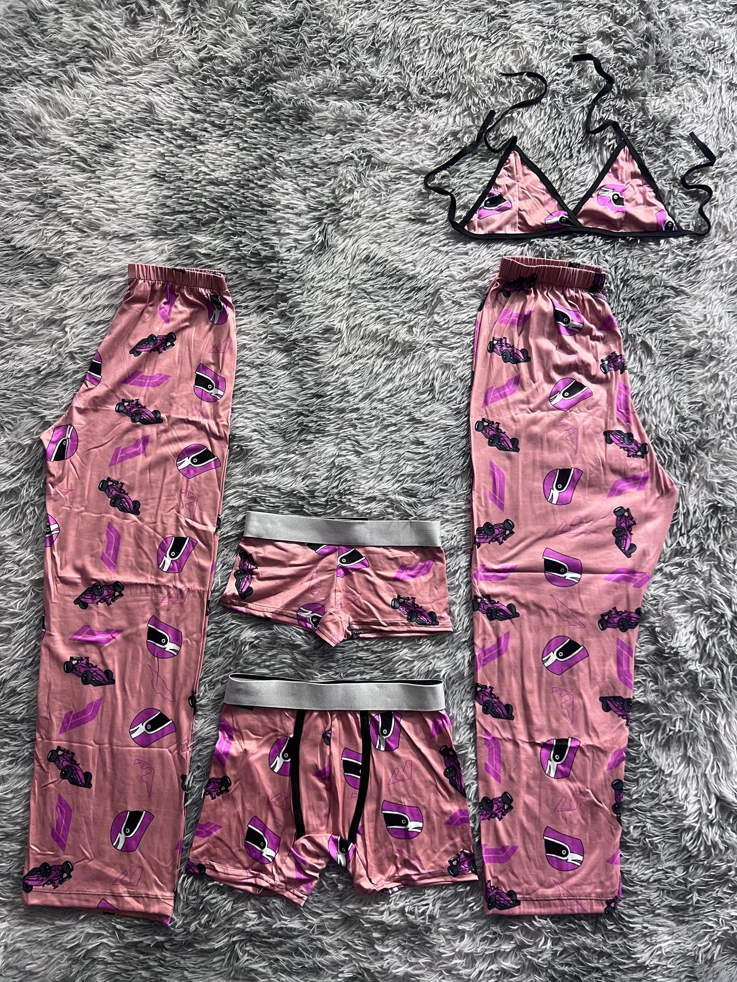 Formula 1 Pink 5 Piece PJ - Fundies