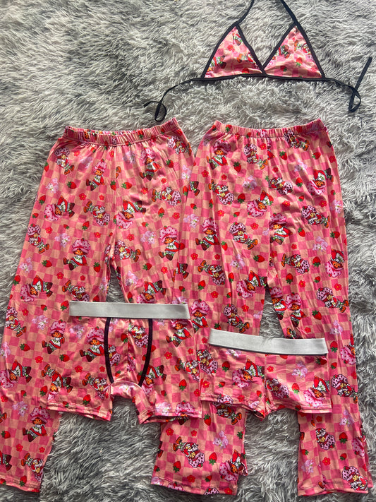 Strawberry Shortcake Print 5 piece pajama