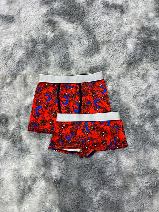 Spiderman matching couples boxer underwear