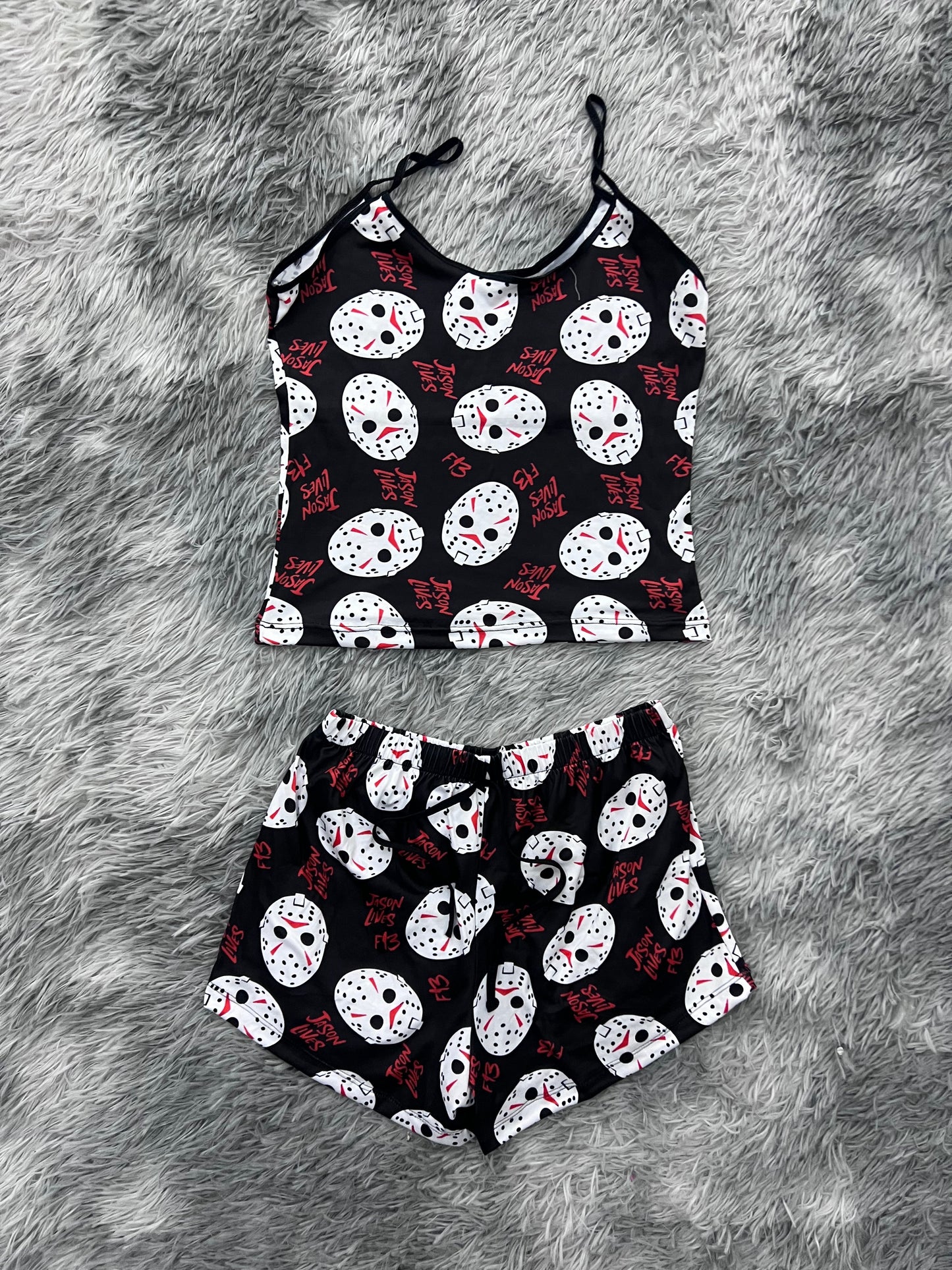 Jason F13 Blusa With Short One Size Of Brush Matching Top & Short - Fundies