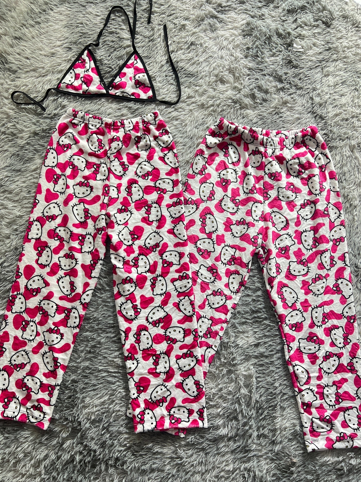 Hello Kitty Cow Matching Plushie PJs - Fundies