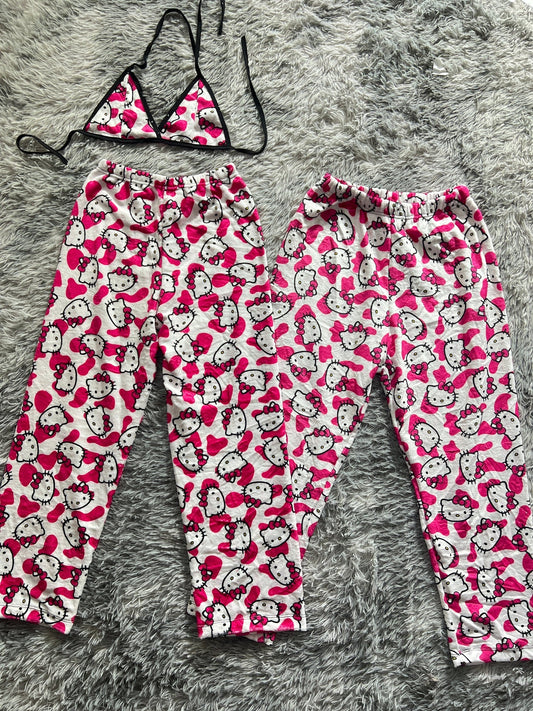 Hello Kitty Cow Matching Plushie PJs - Fundies