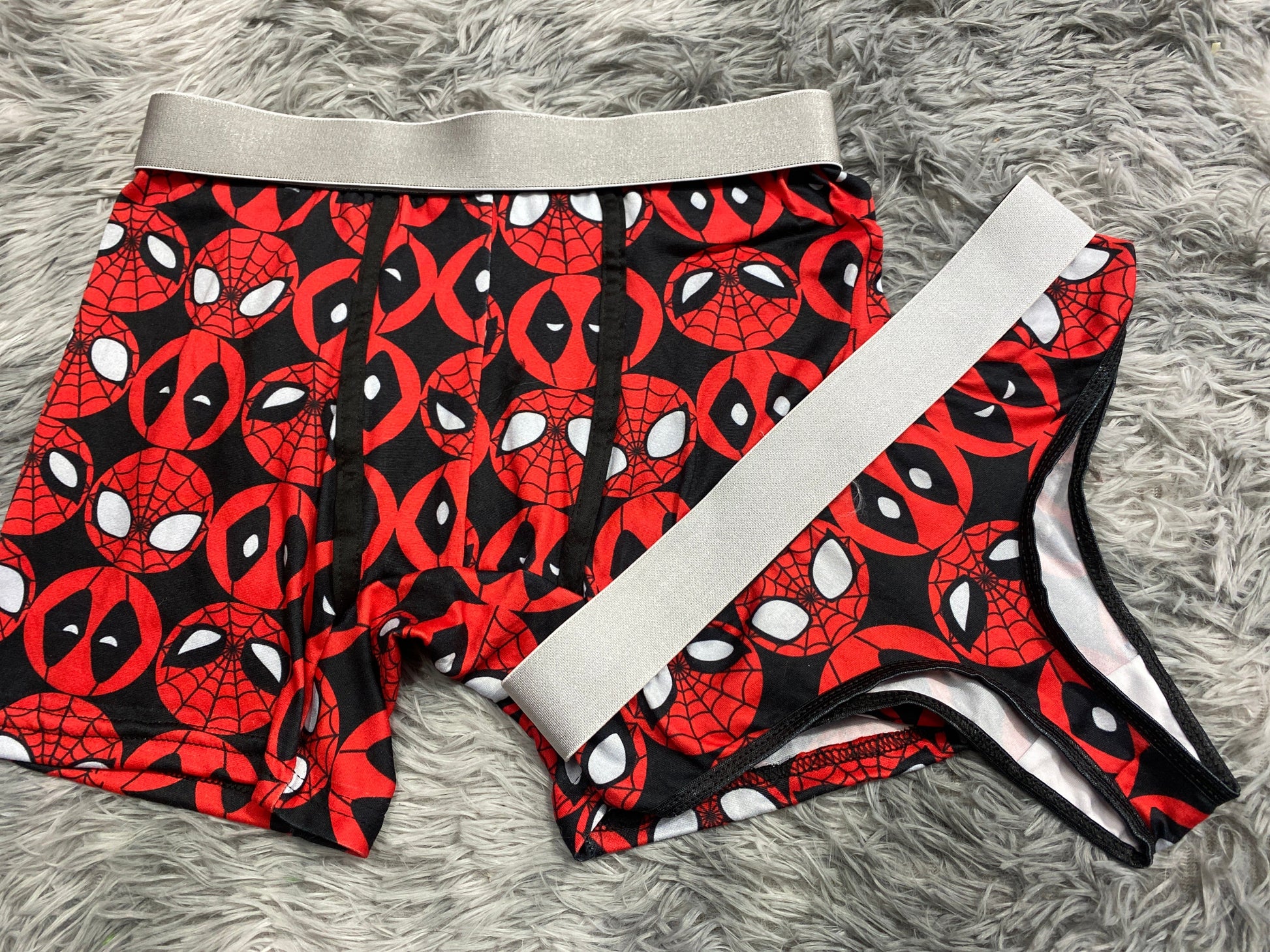 Spider-Man And Deadpool Duo One-size Thong - Fundies