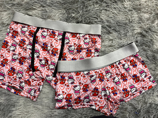 SpiderKitty Pink Matching Boxers - Fundies