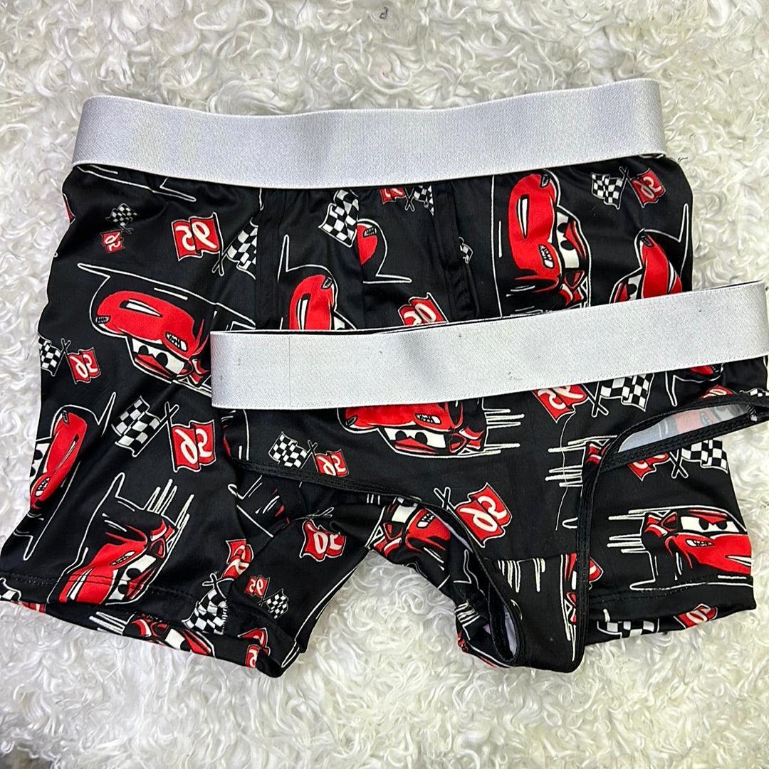 MaQueen background black matching couples boxer underwear - Fundies