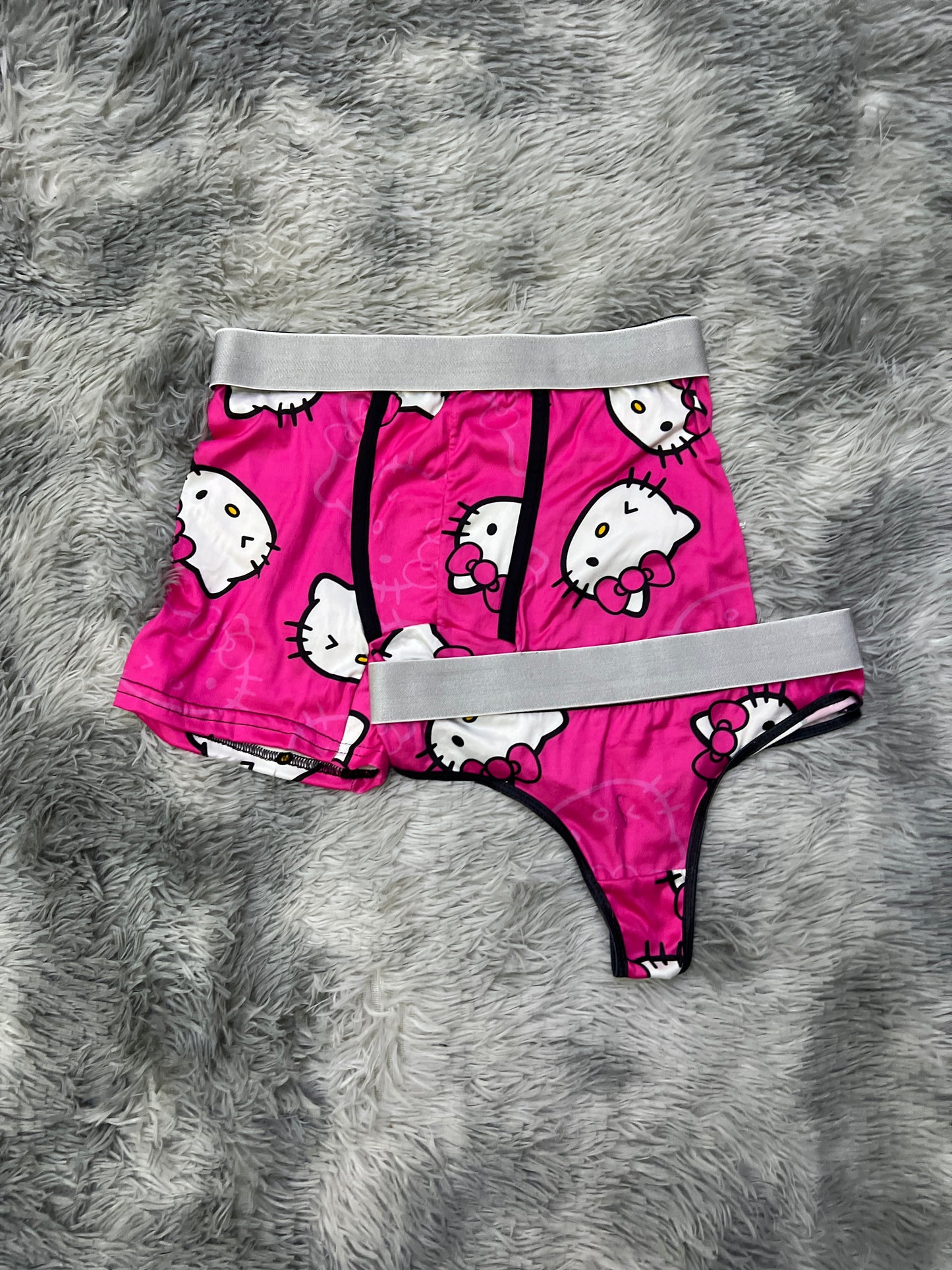 Hello kitty pink couples matching underwear