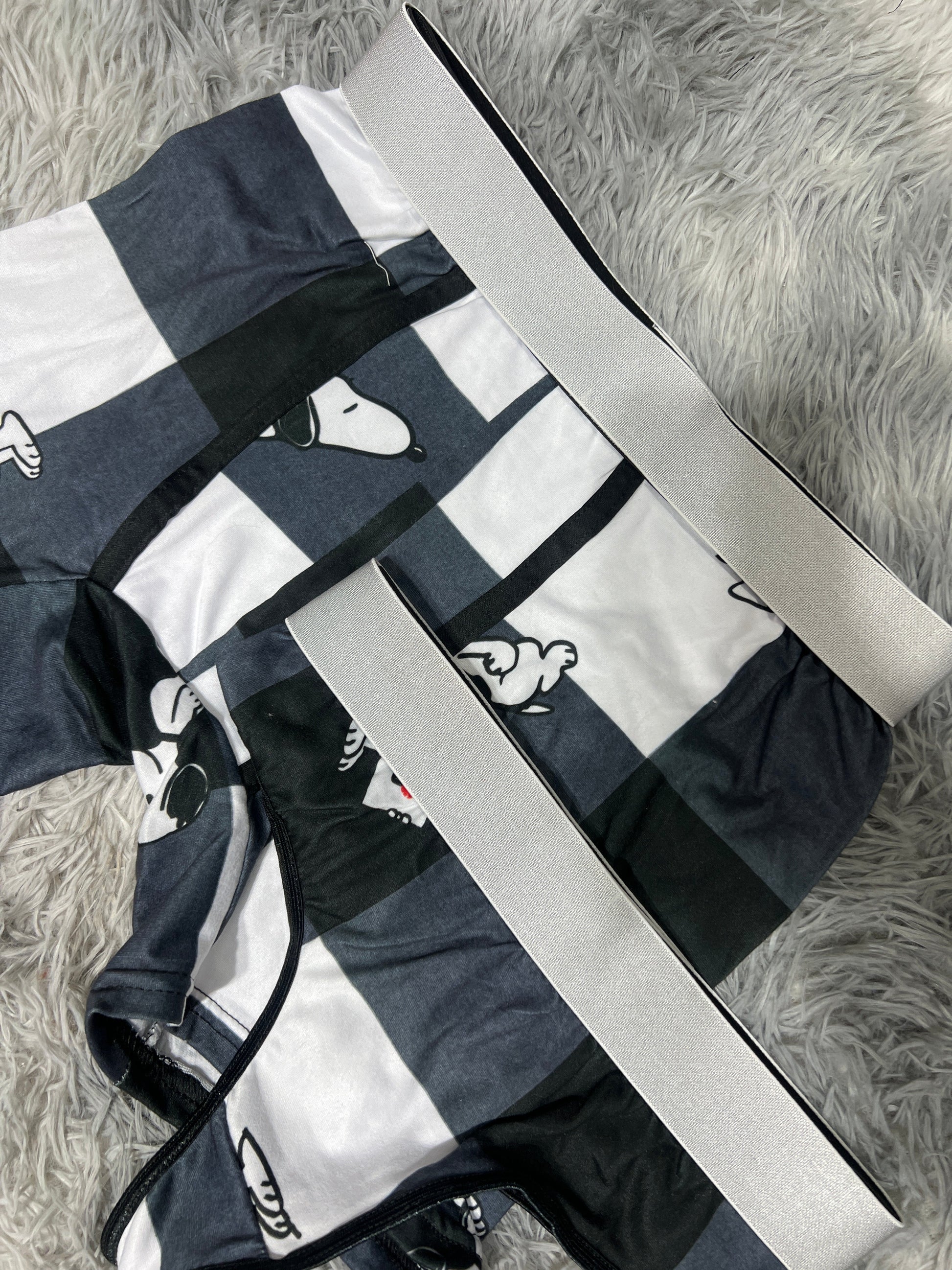 Snoopy Plaid Black Duo - Fundies