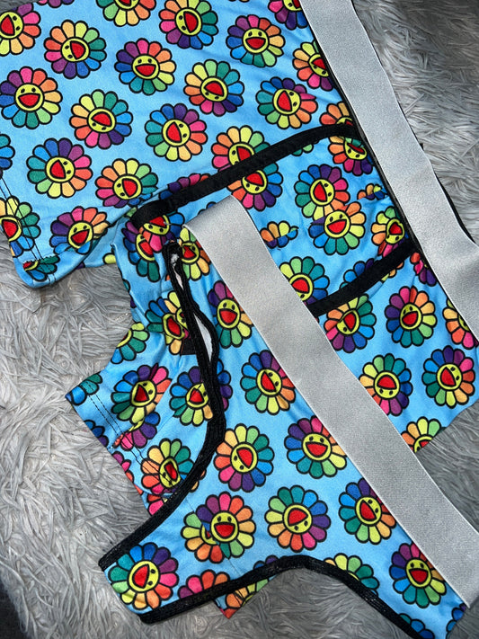 Flowers Of Colors Boxer One-size With Thong - Fundies